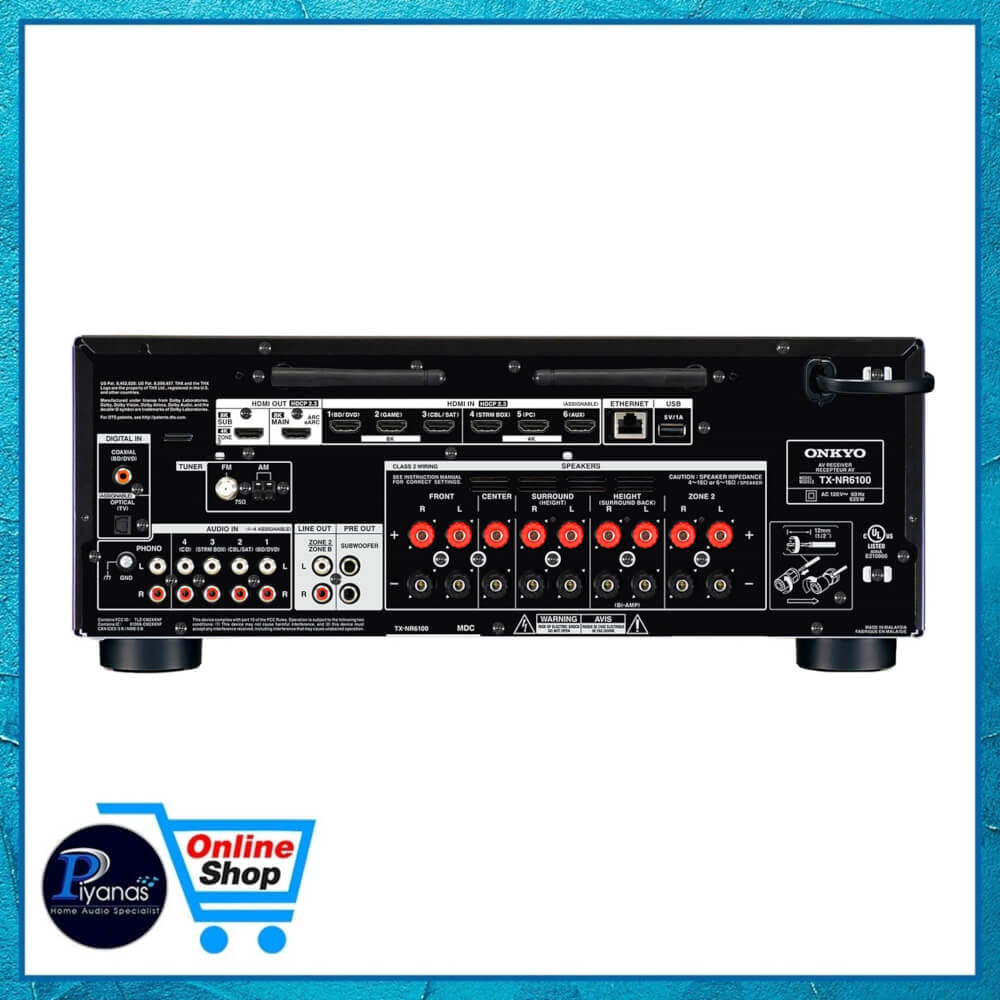 รีซีฟเวอร์ ONKYO : TX-NR6100 (สีดำ)
